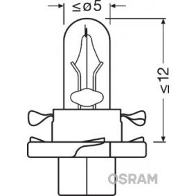 Glassockellampe 12V 1,5W mit Kunststoffsockel