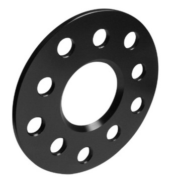 Distanzscheibe ALU    5mm LK 110/5+108/5 NLB 65.1 schwarz eloxiert