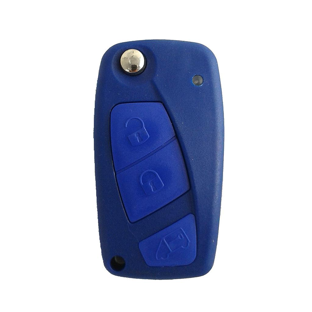 Boîtier de clé bleue 3 boutons