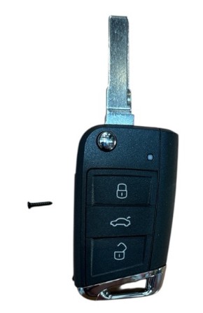 Schlüsselgehäuse schwarz chrom 3 Tasten