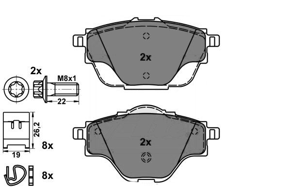 SET 4 PLATEN W4C
