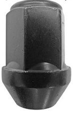 Radmutter M12x1.5 Kegel 60° SW-19 L-34 schwarz
