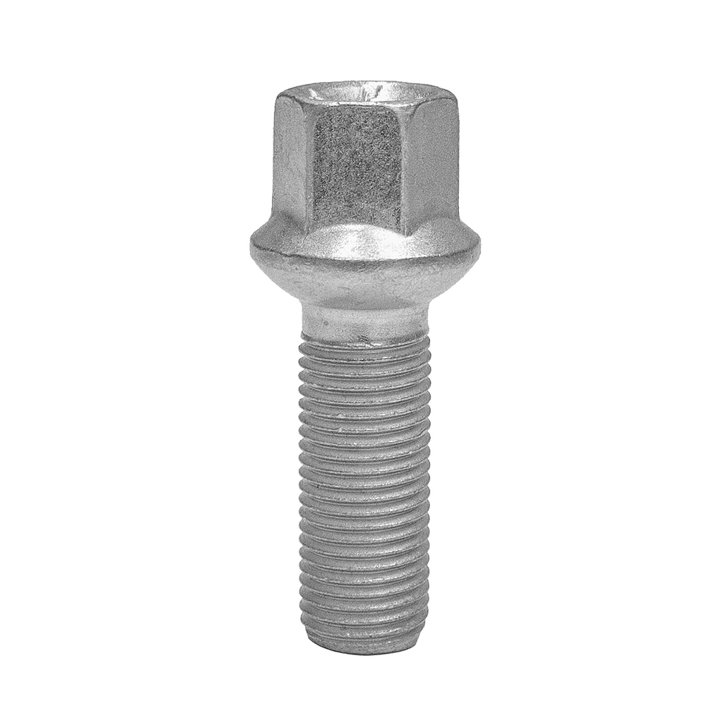 Radschraube M14x1.5 Kugel R14 SW-17 L-30 silber