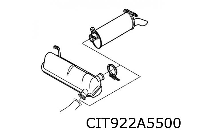 XM Break (2.0i-16V/2.0i-Turbo) achterdemper