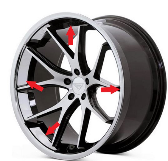 Ersatz-Aussenring Ferrada 20 Zoll Chrom Lip