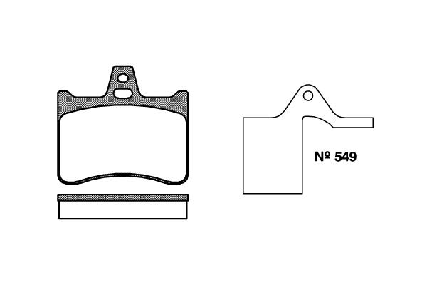 Pastiglie freni posteriore CX Break / Xantia Break / XM Break