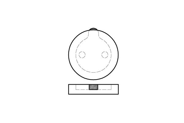 CX handbrake pads front