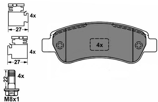 Brake Pad Set, disc brake