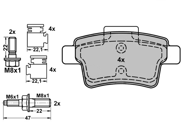 Brake Pad Set, disc brake