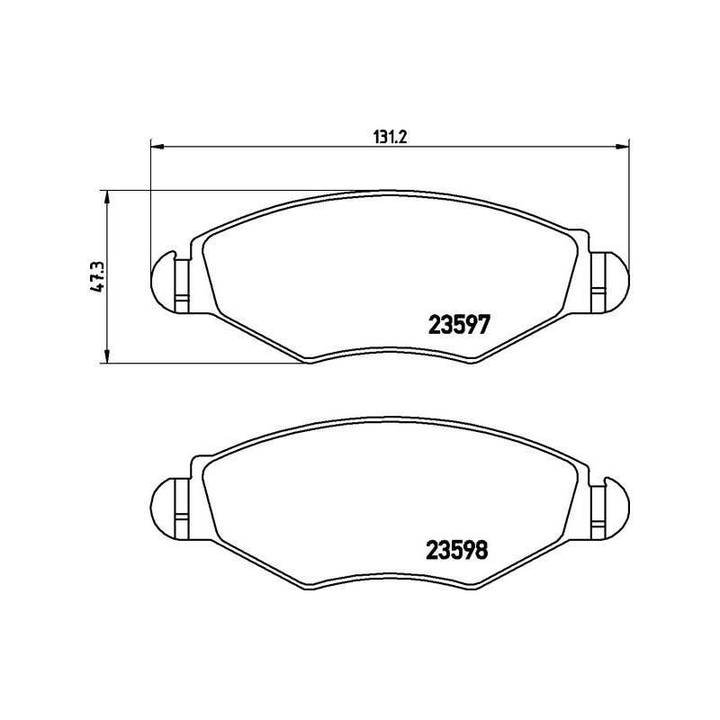 Bremsklötze 206/206+ Bosch vorne
