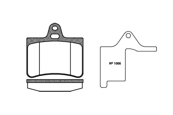 Bremsklötze C5 -08 hinten