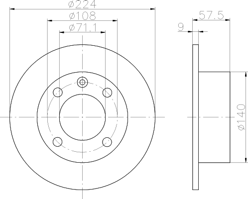 Bremsscheibe Xantia Berline TT hinten