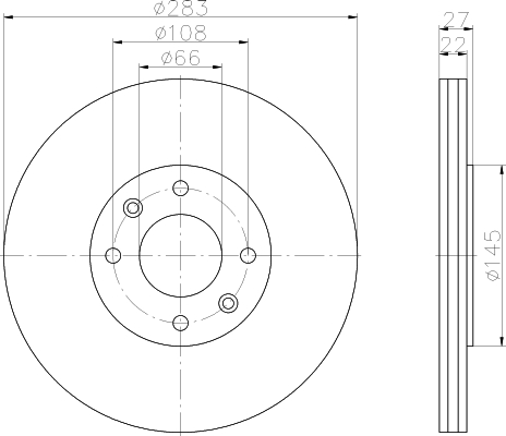 Disco del freno avanti