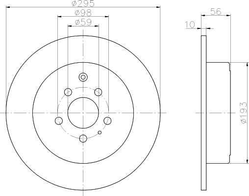 Bremsscheibe 806 / Evasion TT hinten