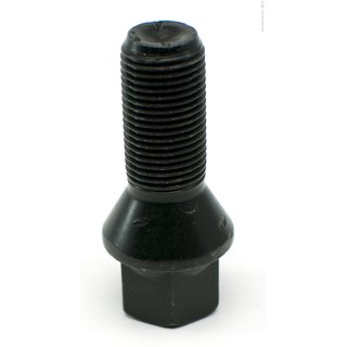 Radschraube M14x1.5 Kegel 60° SW-17 L-28 schwarz
