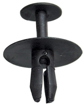 10x Klemmstück mit Stift Clips schwarz