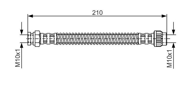 Bremsschlauch C2 hinten