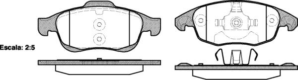 Pastiglie freni PSA (1.6i/1.6HDi/1.8i-16V)