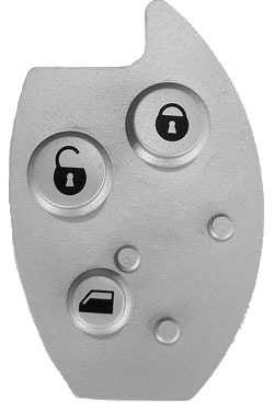 Caoutchouc pour clé 3 boutons