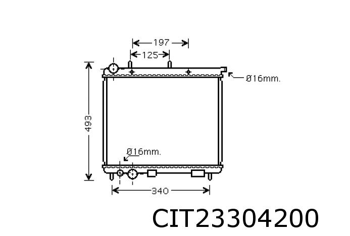 Radiator, engine cooling