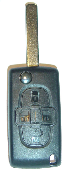 Guscio telecommando 4 tasti, supporto della batteria sul guscio