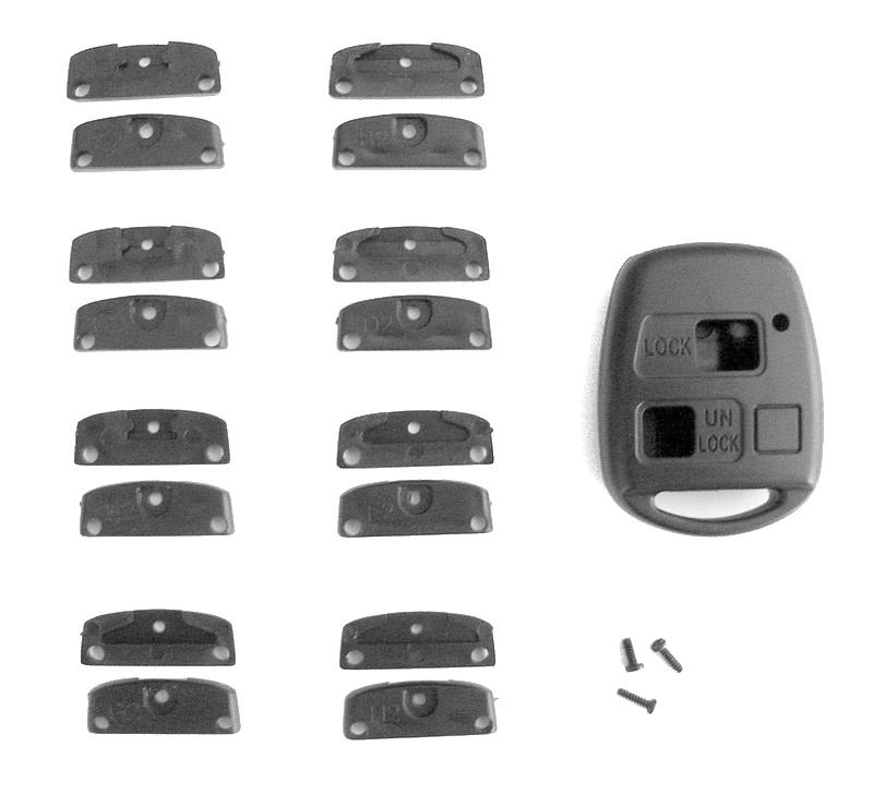 Schlüsselgehäuse 2 oder 3 Tasten mit 8 Adaptern