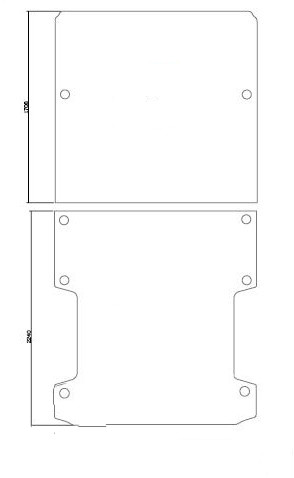 Plancher, 2-pièces L3 Jumper / Boxer / Ducato 2006-