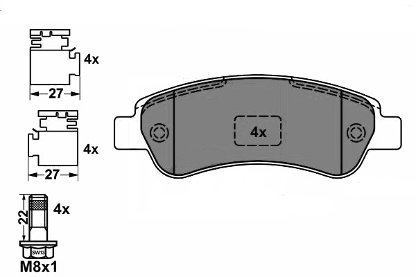Brake Pad Set, disc brake