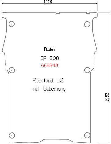 Boden, 1-Teilig L2 Berlingo / Partner 2008-