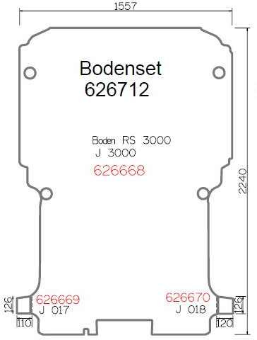Boden, L1 Jumpy / Expert / Pro Ace 2007-2016