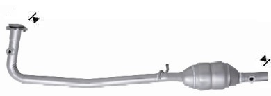 Logan / Sandero (1.4i/1.6i-16V) catalytic converter