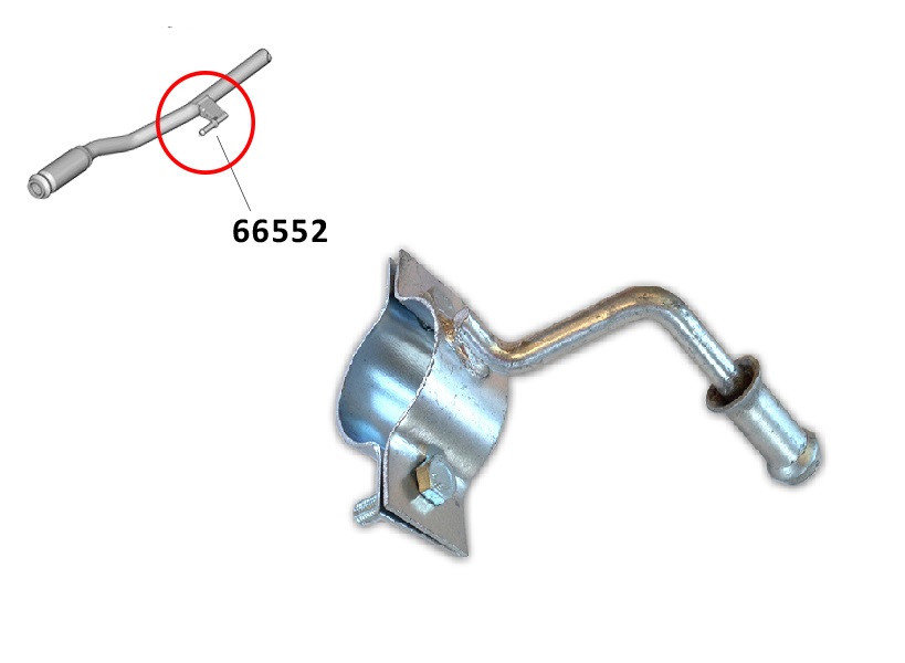 Auspuffhalter für Mittelschalldämpfer ab 45mm Rohrdurchmesser