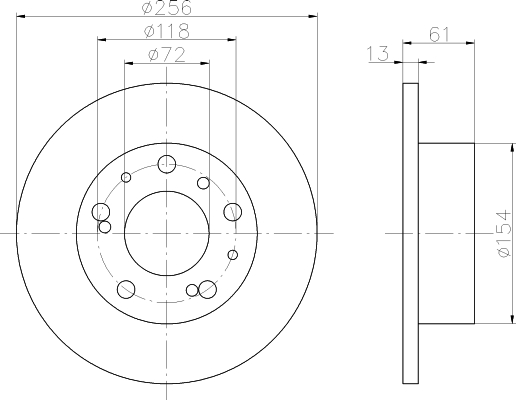 Bremsscheibe C25 -4.84 vorne