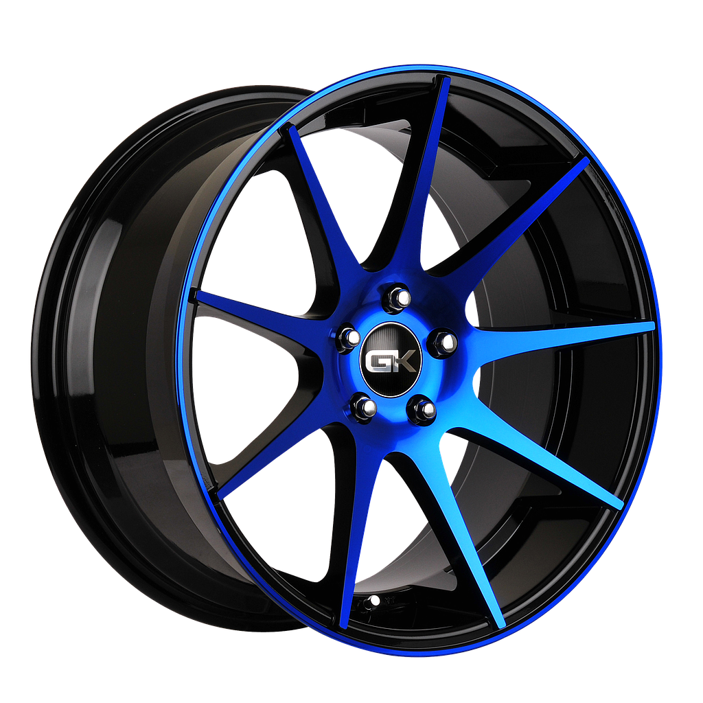 GK 509 Gloss Black / Blue Anodized 8.5x19 74.1 60° Kegel