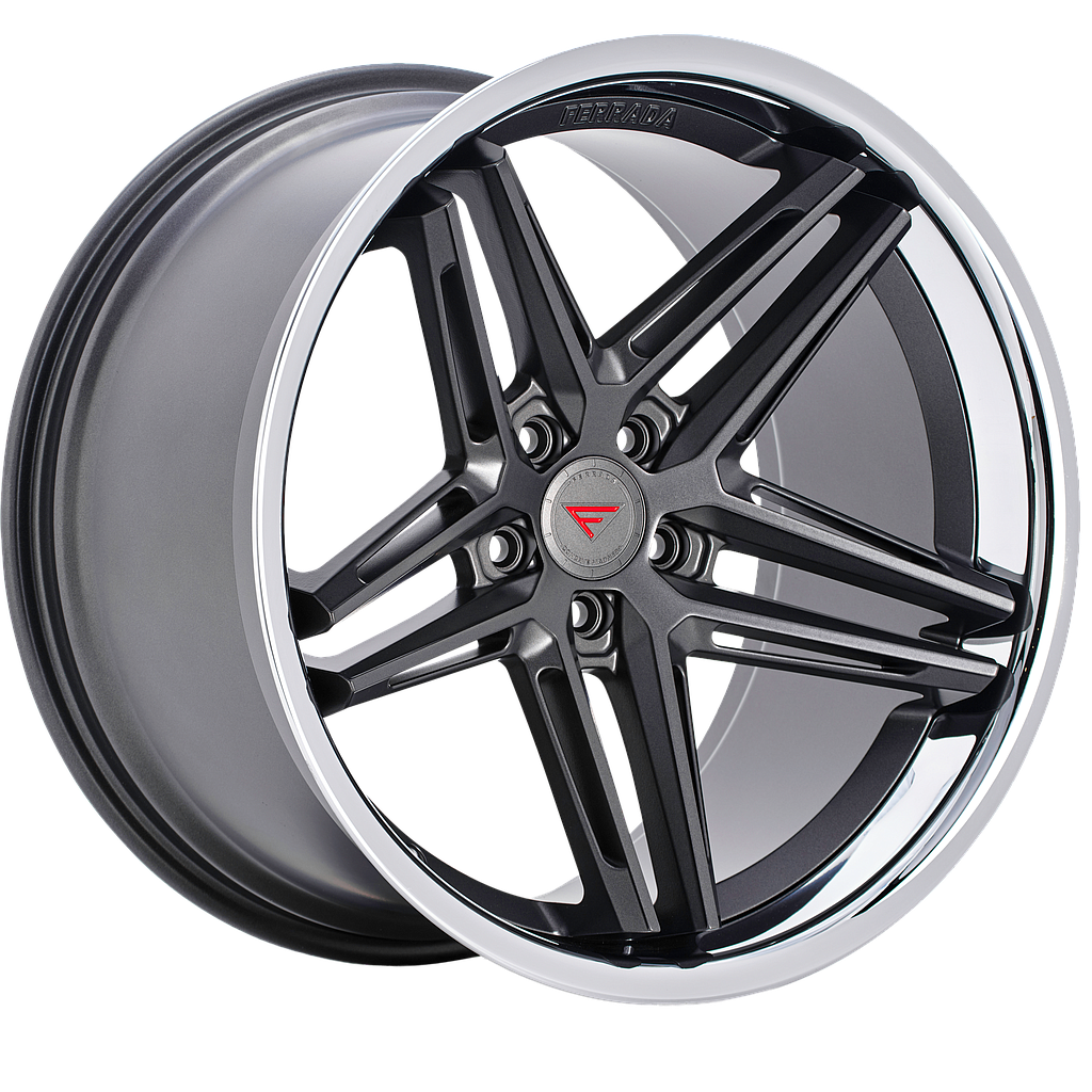 FERRADA CM1 Matte Graphite / Chrome Lip 9x20 73.1 60° Kegel