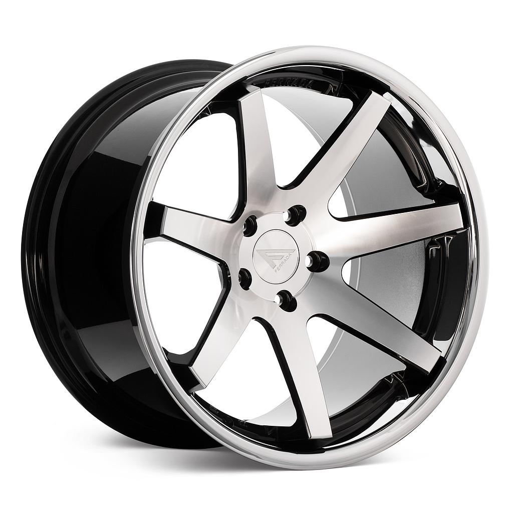 FERRADA FR1 Machine Black / Chrome Lip 10.5x22 66.6 60° Kegel