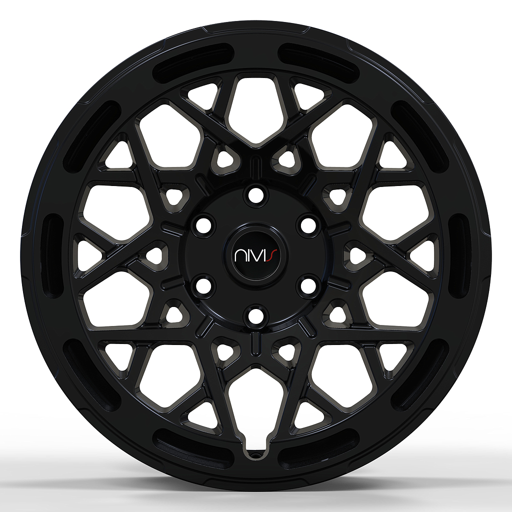 Nivis Velora 8.5x20 ET35 6x120 74.6 Gloss Black