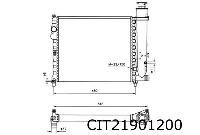 Kühler BX 16