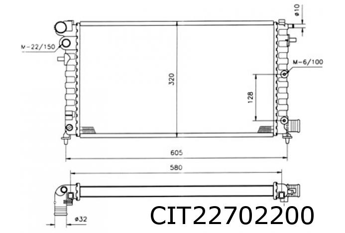 Kühler 106 II TUD5