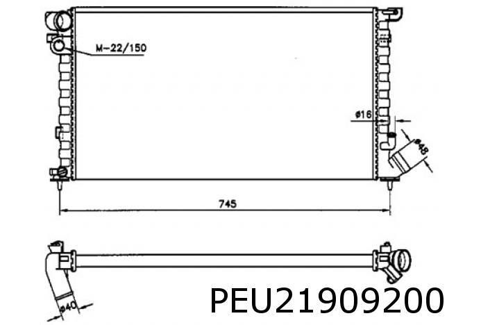 Kühler Berlingo 1,8D/1,9D