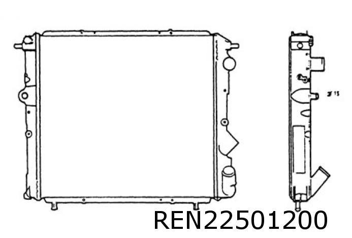 Kühler ohne Einfülldeckel R19 X53B X53C bis Bj.04.92 ohne Klima