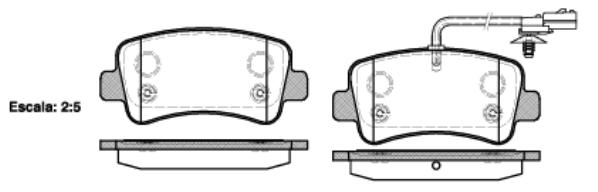 BremsbelÃ¤ge hinten Master III