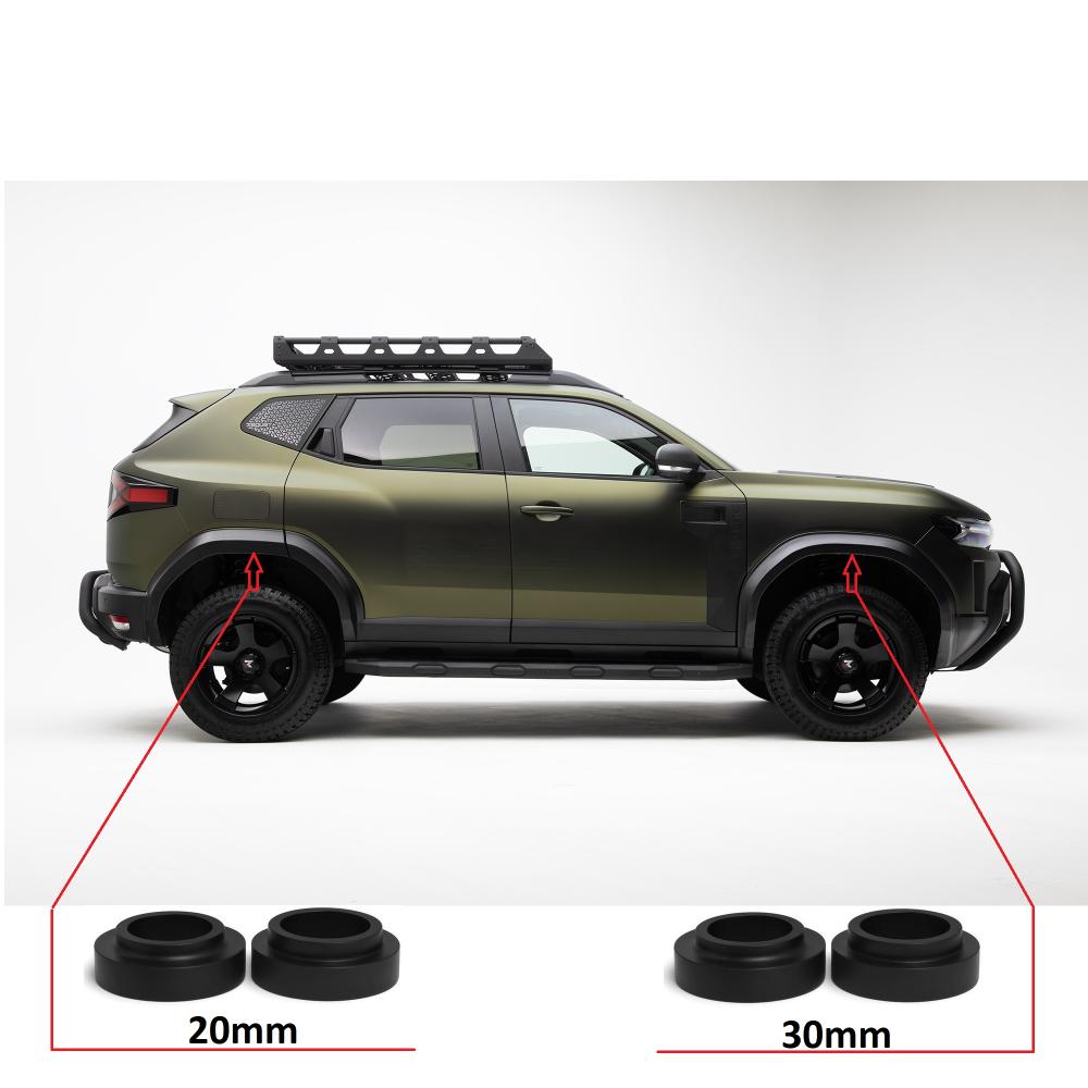 REDUST Höherlegungskit Duster 3 4WD vo. 30mm, hi. 20mm