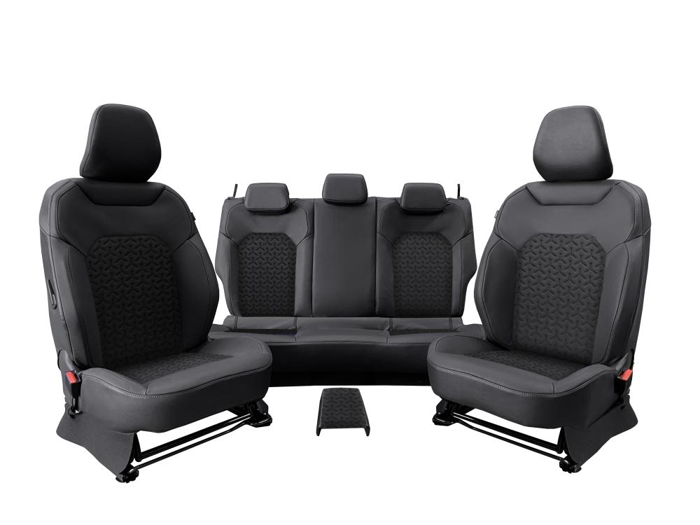 REDUST Sitzbezüge Duster 3 ohne Logo Schwarz/ Schwarz C2