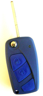 Boîtier de clé bleue 2 boutons