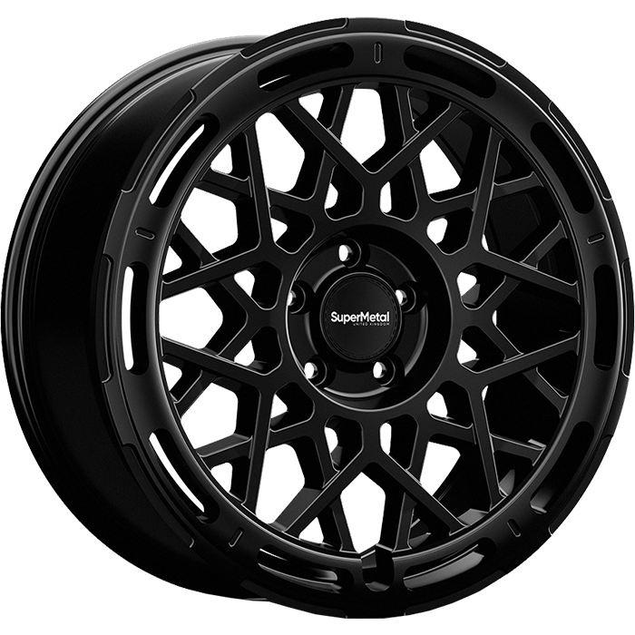 SuperMetal CAGE Matt Black 8.0x18 ET44 6x120 74.6