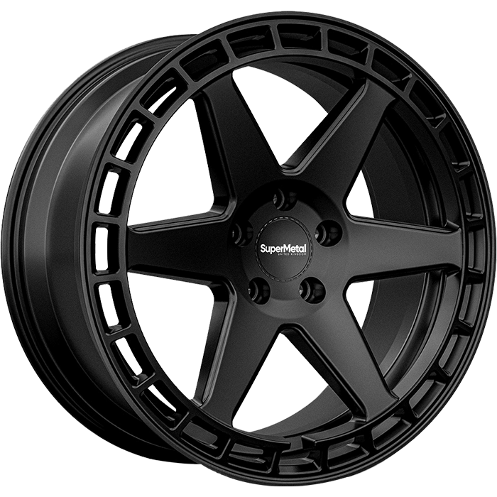 SuperMetal CHARGER Matt Black 9.0x20 ET45 5x120 65.1