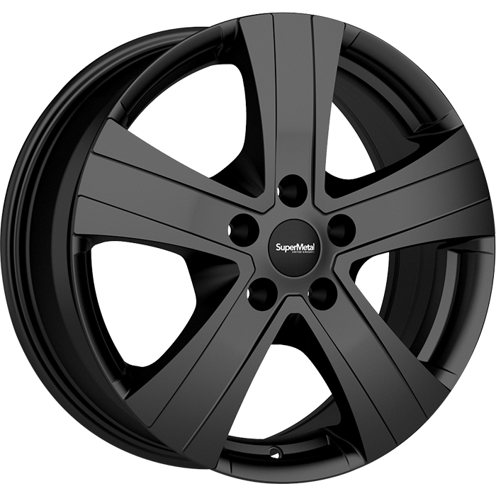 SuperMetal HAMMER Matt Black 6.5x16 ET60 5x160 65.1