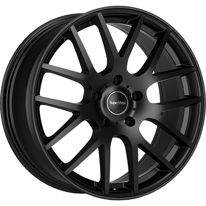 SuperMetal TRIDENT Matt Black 9.0x20 ET45 5x120 65.1