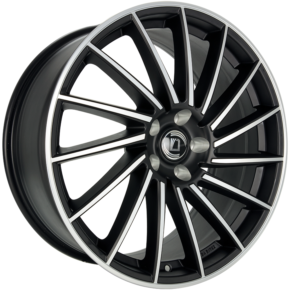 DIEWE Briosa nero machined 8.0x18 ET43 5x114.3 66.1